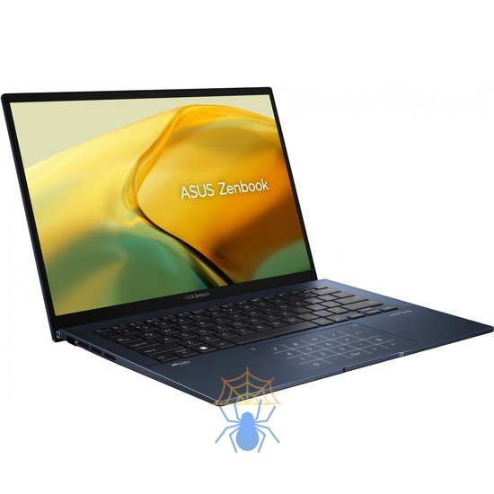 Ноутбук Asus Zenbook 14 UX3402VA-KP696 Core i5 13500H 16Gb SSD512Gb Intel Iris Xe graphics 14" IPS WQXGA (2560x1600) noOS blue WiFi BT Cam Bag (90NB10G1-M014W0) фото 3