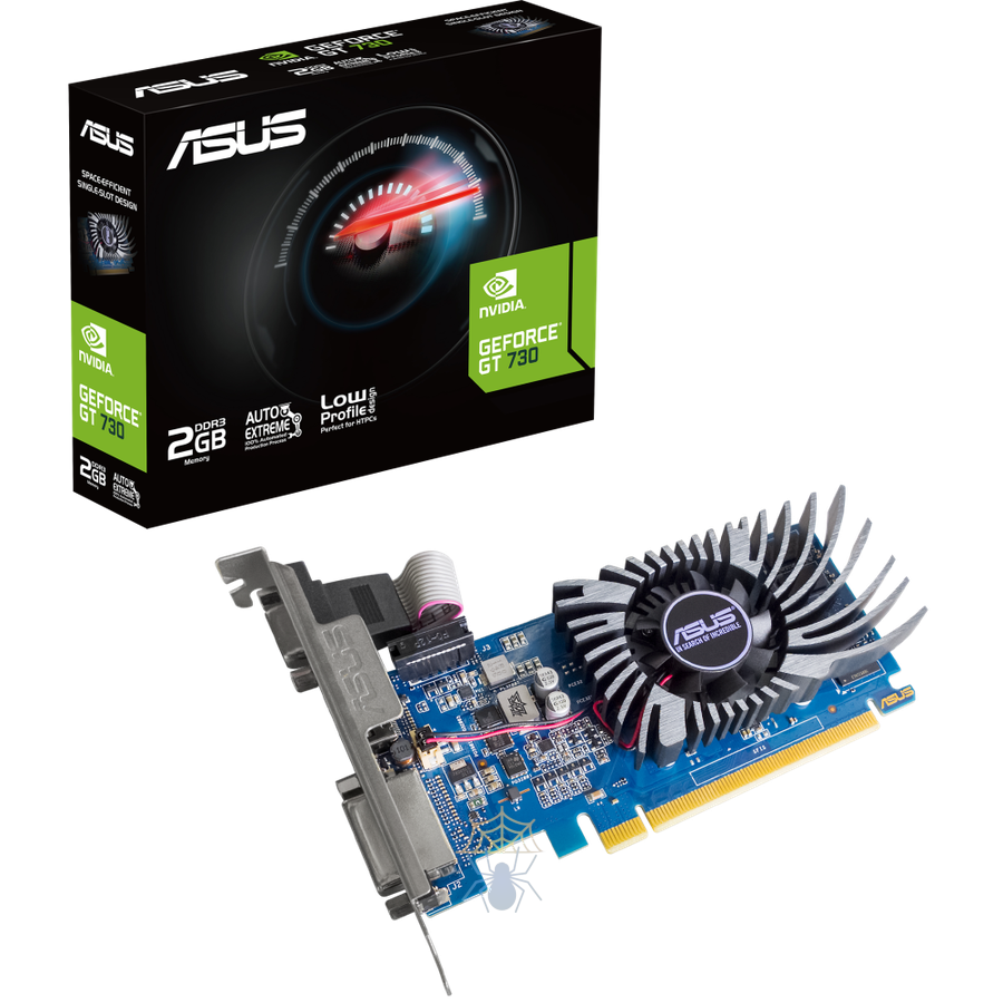 Видеокарта Asus PCI-E GT730-2GD3-BRK-EVO NVIDIA GeForce GT 730 2Gb 64bit DDR3 902/1800 DVIx1 HDMIx1 CRTx1 HDCP Ret фото 4