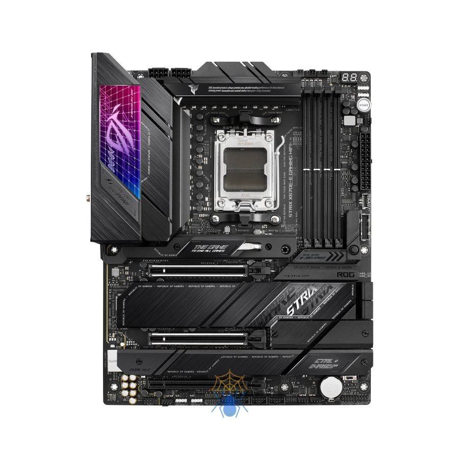 Материнская плата Asus ROG STRIX X670E-E GAMING WIFI SocketAM5 AMD X670 4xDDR5 ATX AC`97 8ch(7.1) 2.5Gg RAID+HDMI+DP фото