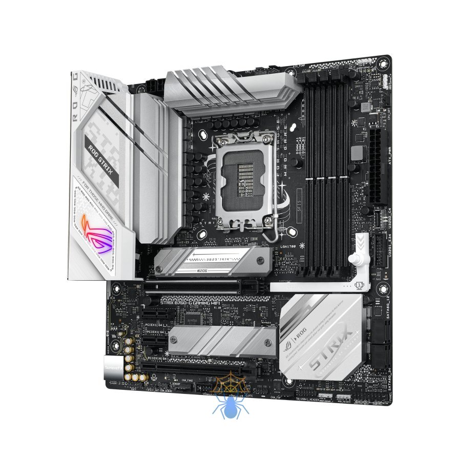 Материнская плата Asus ROG STRIX B760-G GAMING WIFI Soc-1700 Intel B760 4xDDR5 mATX AC`97 8ch(7.1) 2.5Gg RAID+HDMI+DP фото 2