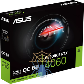 Видеокарта Asus PCI-E 4.0 RTX4060-O8G-LP-BRK NVIDIA GeForce RTX 4060 8Gb 128bit GDDR6 2490/17000 HDMIx2 DPx2 HDCP Ret low profile фото 6