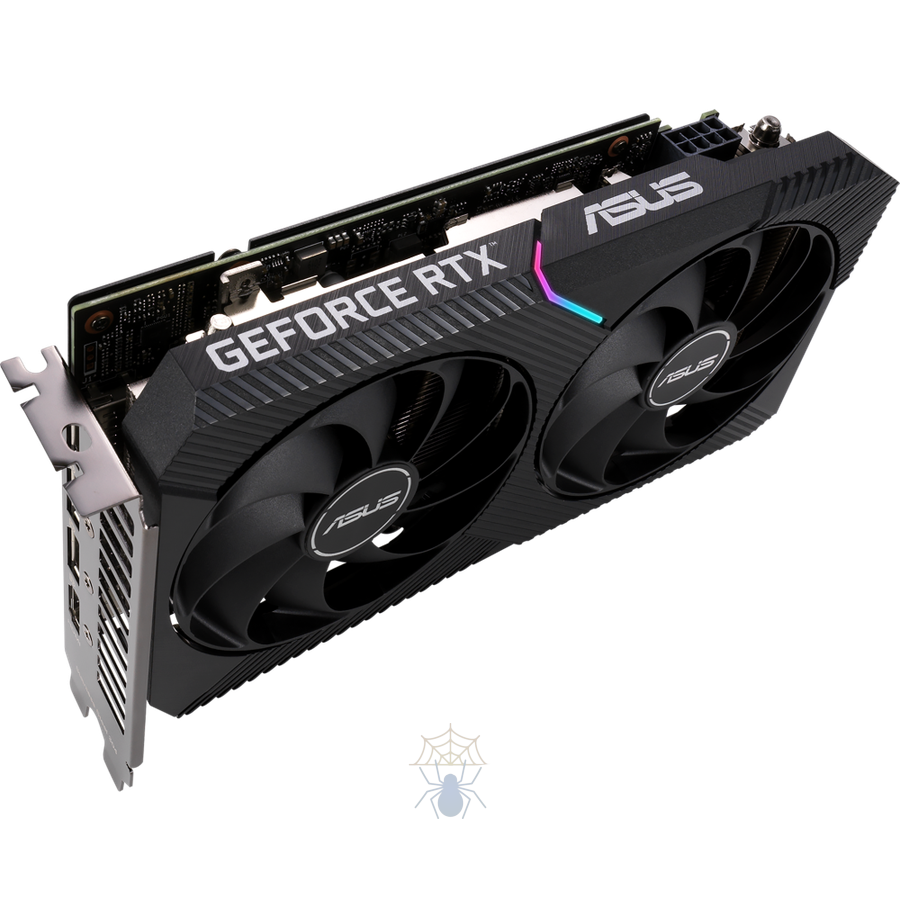 Видеокарта Asus PCI-E 4.0 DUAL-RTX3060-12G-V2 LHR NVIDIA GeForce RTX 3060 12288Mb 192 GDDR6 1777/15000 HDMIx1 DPx3 HDCP Ret фото 4