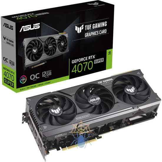 Видеокарта Asus PCI-E 4.0 TUF-RTX4070S-O12G-GAMING NVIDIA GeForce RTX 4070 Super 12Gb 192bit GDDR6X 2565/21000 HDMIx1 DPx3 HDCP Ret фото 15