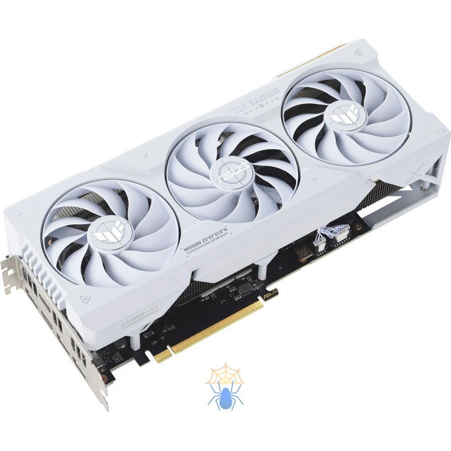 Видеокарта Asus PCI-E 4.0 TUF-RTX4070TIS-O16G-WHITE-GAMING NVIDIA GeForce RTX 4070TI Super 16Gb 192bit GDDR6X 2640/21000 HDMIx2 DPx3 HDCP Ret фото 2