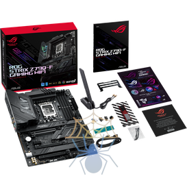 Материнская плата ASUS ROG STRIX Z790-F GAMING WIFI, LGA1700, Z790, 4*DDR5, 4*SATA, 4*M.2, 6*USB 3.2, 4*USB 2.0, Type-C, 3*PCIx16, 1*PCIx1, DP+HDMI, ATX; 90MB1CP0-M0EAY0 фото 6