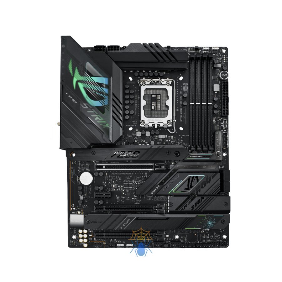 Материнская плата ASUS ROG STRIX Z790-F GAMING WIFI, LGA1700, Z790, 4*DDR5, 4*SATA, 4*M.2, 6*USB 3.2, 4*USB 2.0, Type-C, 3*PCIx16, 1*PCIx1, DP+HDMI, ATX; 90MB1CP0-M0EAY0 фото