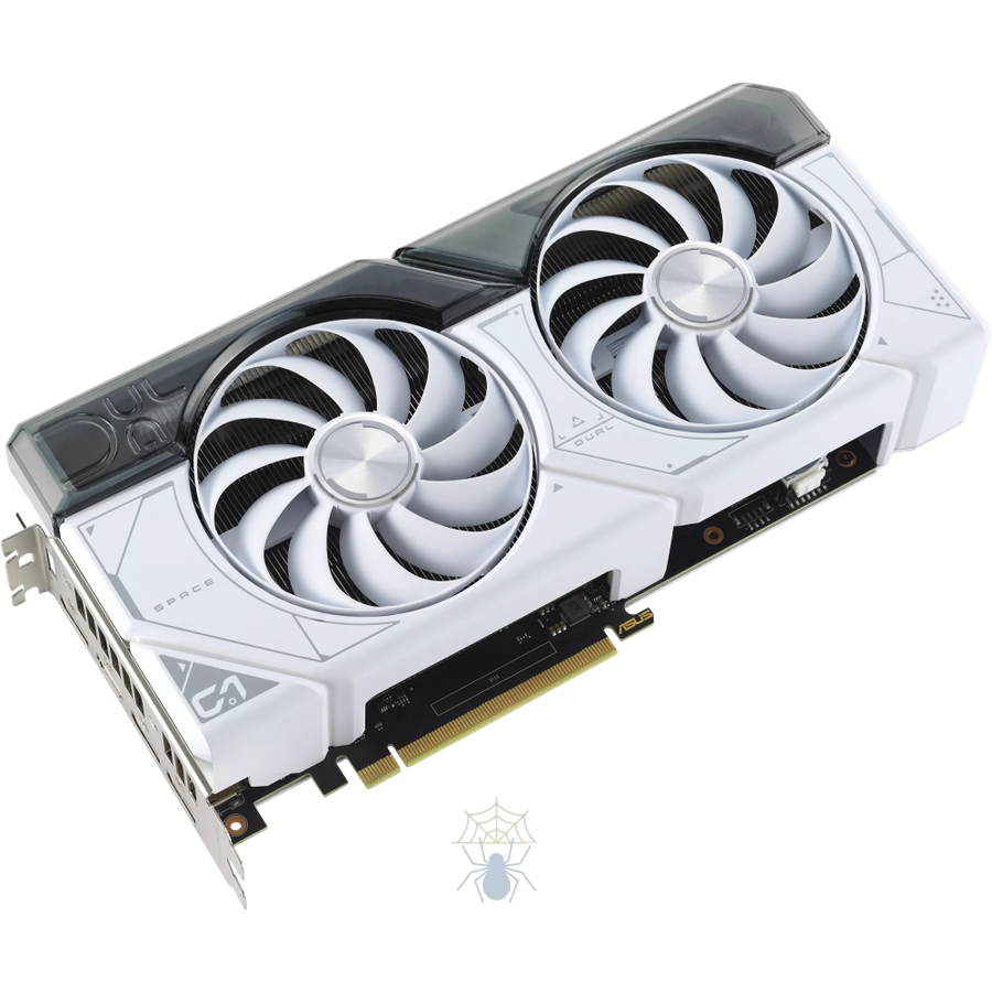 Видеокарта Asus PCI-E 4.0 DUAL-RTX4070S-O12G-WHITE NVIDIA GeForce RTX 4070 Super 12Gb 192bit GDDR6X 2520/21000 HDMIx1 DPx3 HDCP Ret фото