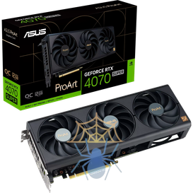 Видеокарта Asus PCI-E 4.0 PROART-RTX4070S-O12G NVIDIA GeForce RTX 4070 Super 12Gb 192bit GDDR6X 2535/21000 HDMIx1 DPx3 HDCP Ret фото 13