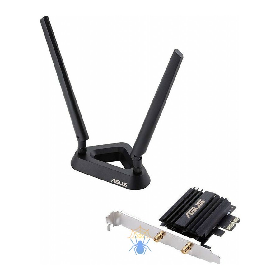 Сетевой адаптер WiFi + Bluetooth Asus PCE-AX58BT AX3000 PCI Express (ант.внеш.съем) 2ант. фото