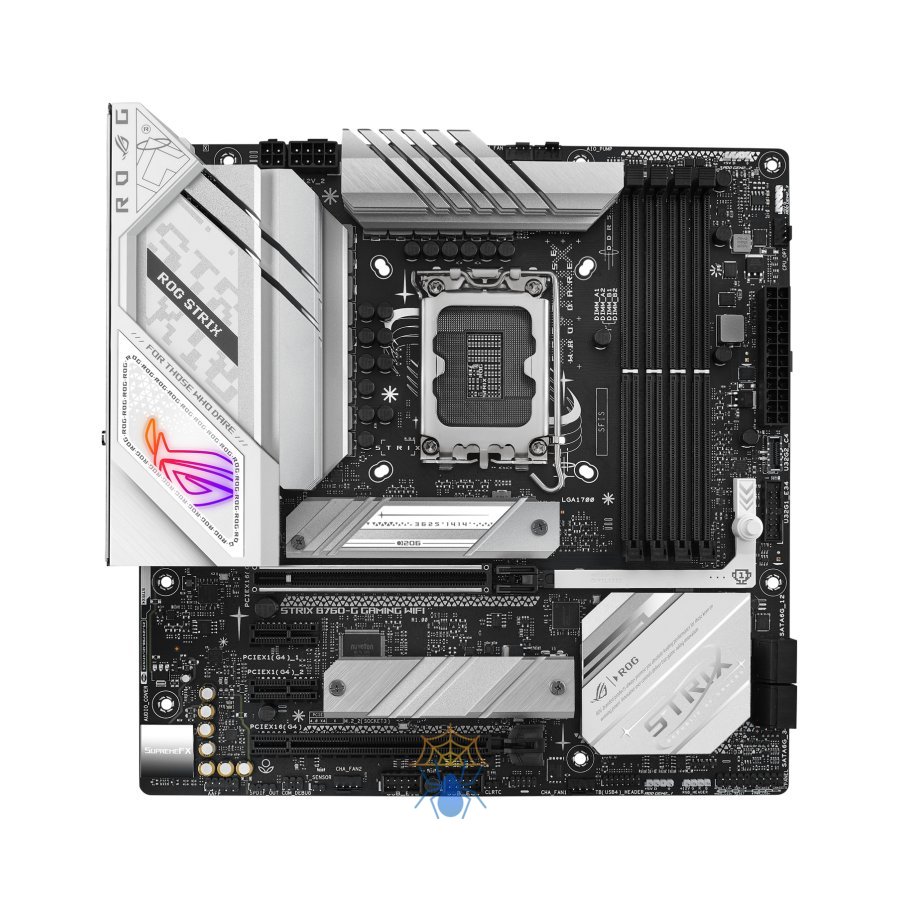 Материнская плата Asus ROG STRIX B760-G GAMING WIFI Soc-1700 Intel B760 4xDDR5 mATX AC`97 8ch(7.1) 2.5Gg RAID+HDMI+DP фото