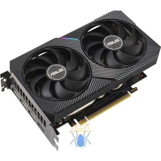 Видеокарта Asus PCI-E 4.0 DUAL-RTX3060-O12G-V2 LHR NVIDIA GeForce RTX 3060 12288Mb 192 GDDR6 1837/15000 HDMIx1 DPx3 HDCP Ret фото 3