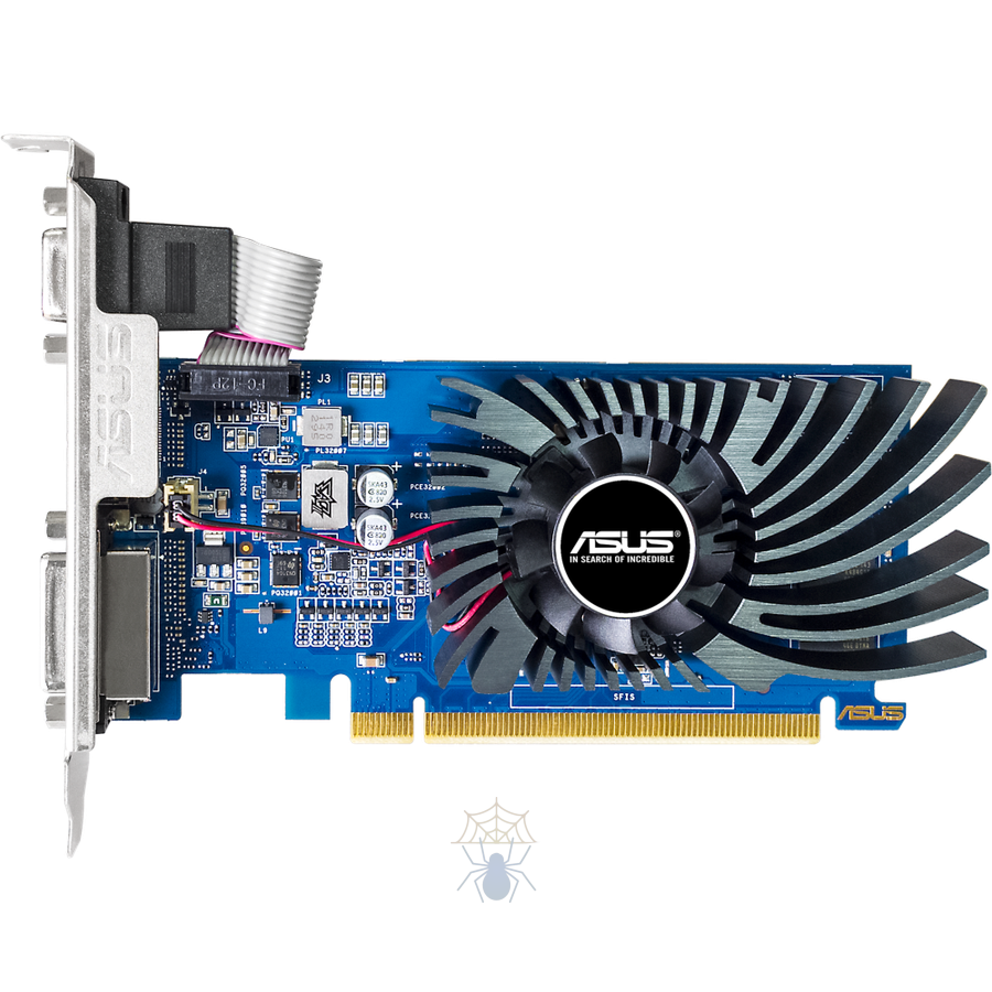 Видеокарта Asus PCI-E GT730-2GD3-BRK-EVO NVIDIA GeForce GT 730 2Gb 64bit DDR3 902/1800 DVIx1 HDMIx1 CRTx1 HDCP Ret фото 2