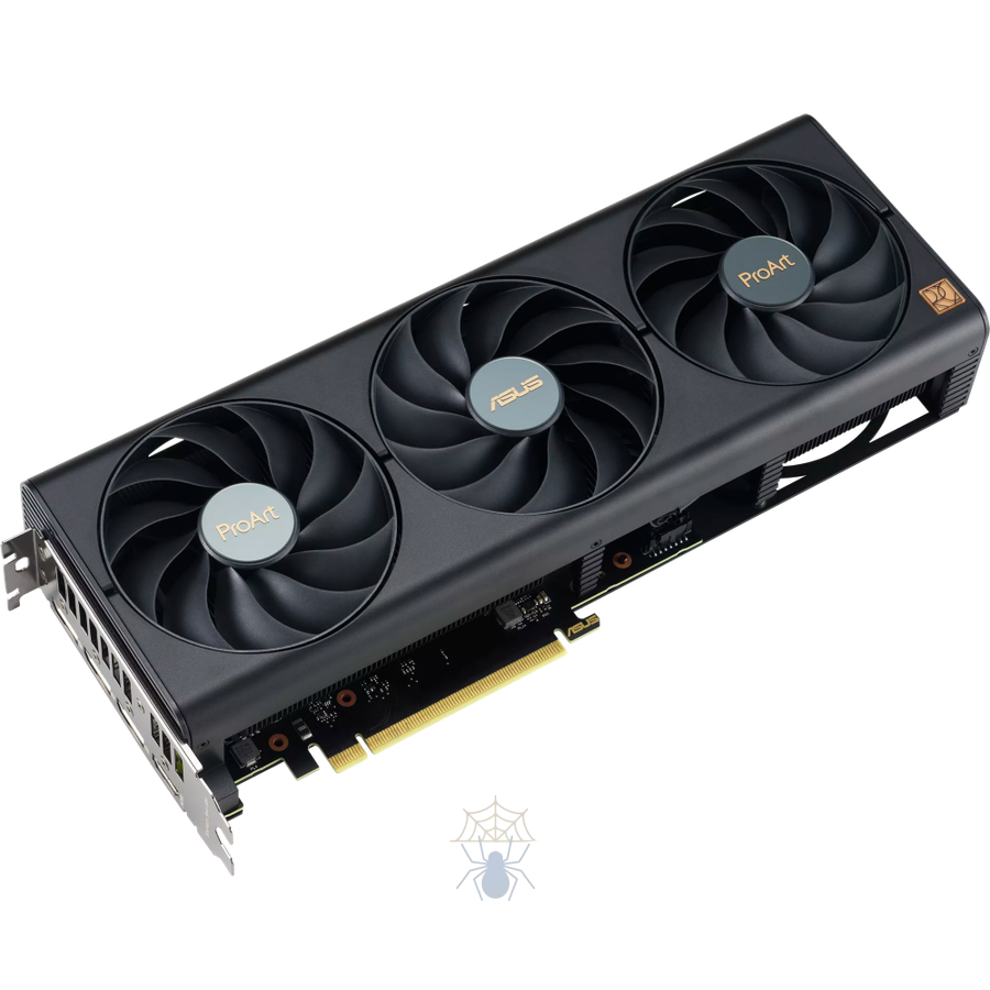 Видеокарта Asus PCI-E 4.0 PROART-RTX4070S-O12G NVIDIA GeForce RTX 4070 Super 12Gb 192bit GDDR6X 2535/21000 HDMIx1 DPx3 HDCP Ret фото