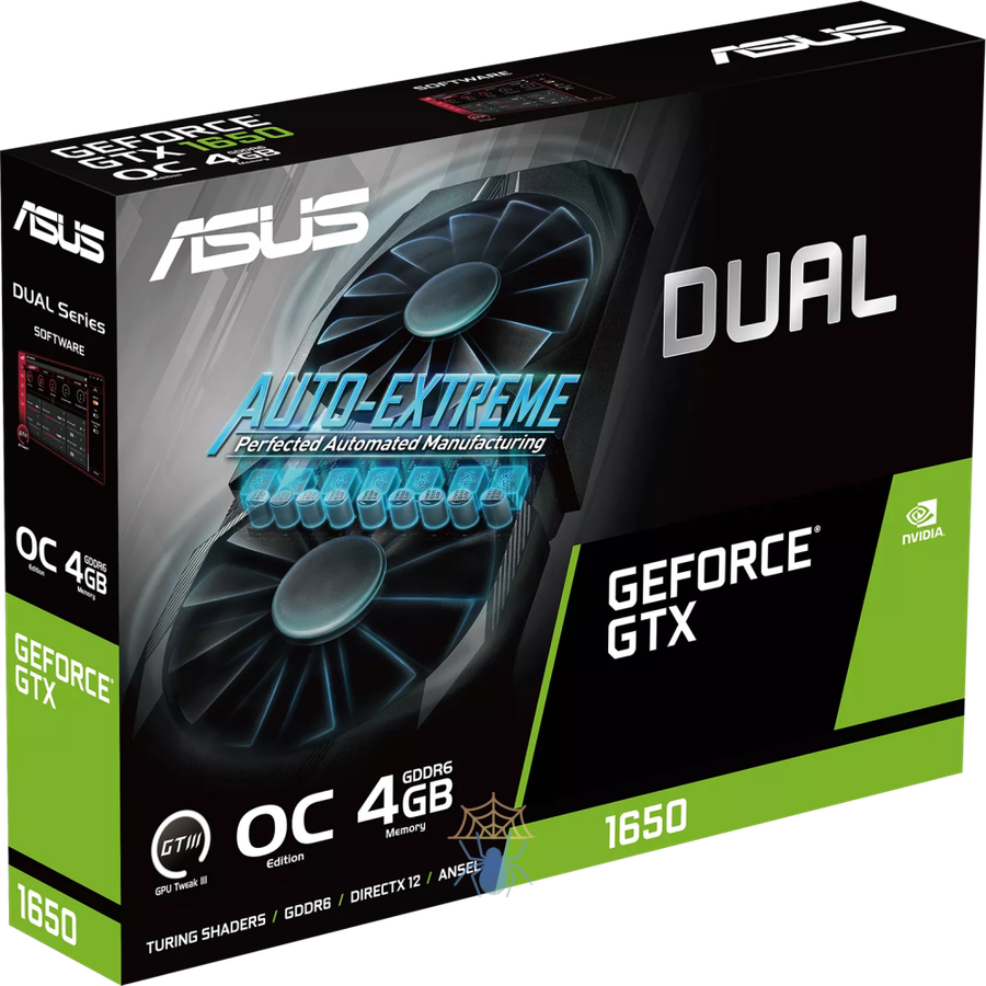 Видеокарта Asus PCI-E DUAL-GTX1650-O4GD6-P-EVO NVIDIA GeForce GTX 1650 4Gb 128bit GDDR6 1755/12000 DVIx1 HDMIx1 DPx1 HDCP Ret фото 8