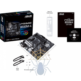 Материнская плата Asus PRIME B550M-A Soc-AM4 AMD B550 4xDDR4 mATX AC`97 8ch(7.1) GbLAN RAID+VGA+DVI+HDMI фото 5