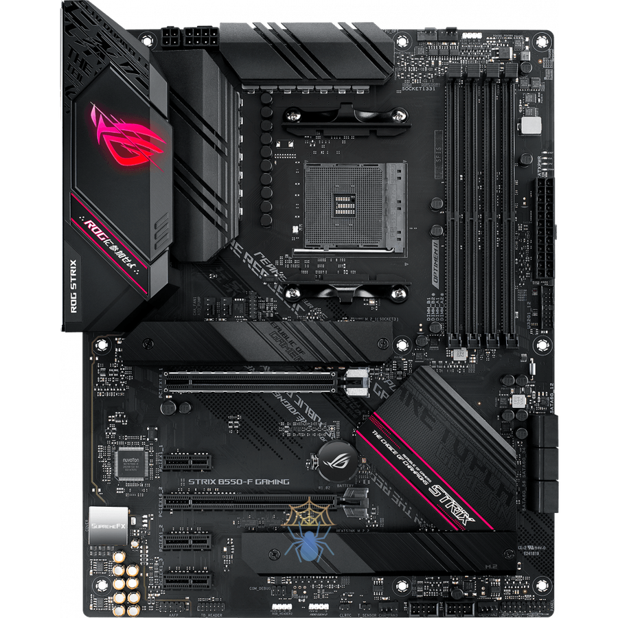 Материнская плата Asus ROG STRIX B550-F GAMING Soc-AM4 AMD B550 4xDDR4 ATX AC`97 8ch(7.1) 2.5Gg RAID+HDMI+DP фото