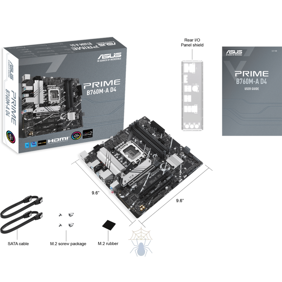 Материнская плата ASUS PRIME B760M-A D4-CSM, LGA1700, B760, 4*DDR4, 4*SATA, 2*M.2, 2*USB 3.2, 4*USB 2.0, 3*PCIx16, 2*PCIx1, DP+HDMI, mATX; 90MB1D00-M0EAYC фото 5