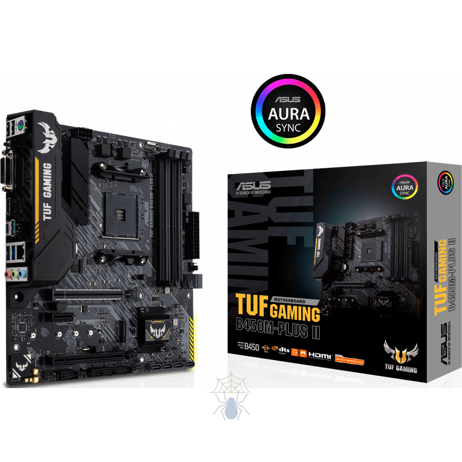 Материнская плата Asus TUF GAMING B450M-PLUS II Soc-AM4 AMD B450 4xDDR4 mATX AC`97 8ch(7.1) GbLAN RAID+DVI+HDMI фото 5