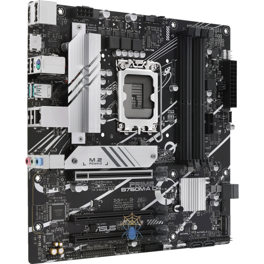 Материнская плата ASUS PRIME B760M-A D4-CSM, LGA1700, B760, 4*DDR4, 4*SATA, 2*M.2, 2*USB 3.2, 4*USB 2.0, 3*PCIx16, 2*PCIx1, DP+HDMI, mATX; 90MB1D00-M0EAYC фото 2