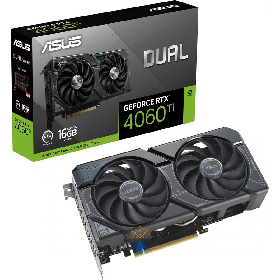 Видеокарта Asus PCI-E 4.0 DUAL-RTX4060TI-16G NVIDIA GeForce RTX 4060TI 16Gb 128bit GDDR6 2535/18000 HDMIx1 DPx3 HDCP Ret фото 14