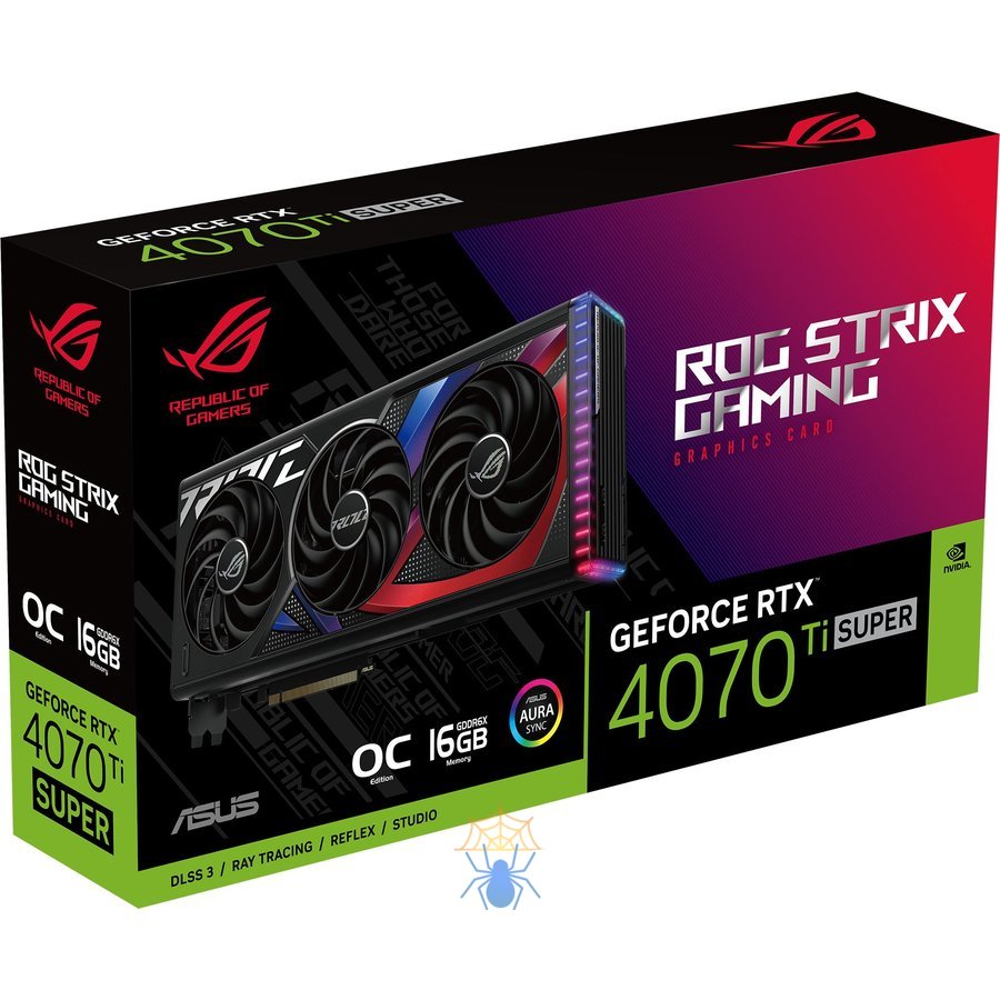 Видеокарта Asus PCI-E 4.0 ROG-STRIX-RTX4070TIS-O16G-GAMING NVIDIA GeForce RTX 4070TI Super 16Gb 256bit GDDR6X 2670/21000 HDMIx2 DPx3 HDCP Ret фото 15