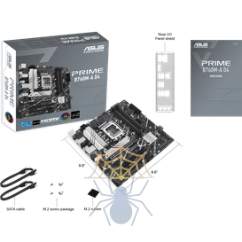 Материнская плата ASUS PRIME B760M-A D4-CSM, LGA1700, B760, 4*DDR4, 4*SATA, 2*M.2, 2*USB 3.2, 4*USB 2.0, 3*PCIx16, 2*PCIx1, DP+HDMI, mATX; 90MB1D00-M0EAYC фото 5