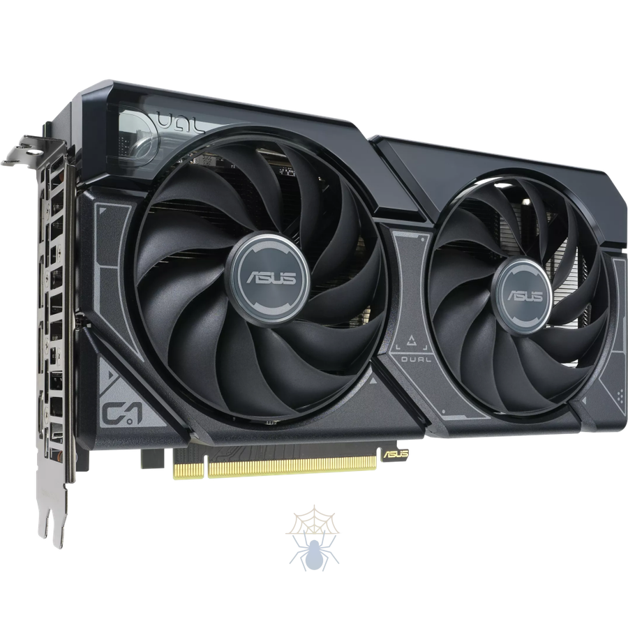 Видеокарта Asus PCI-E 4.0 DUAL-RTX4060TI-O8G NVIDIA GeForce RTX 4060TI 8Gb 128bit GDDR6 2520/18000 HDMIx1 DPx3 HDCP Ret фото