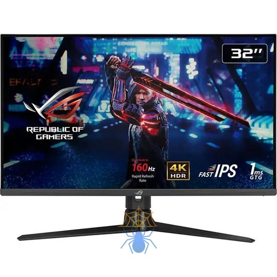 Монитор ASUS 32" ROG Strix XG32UQ IPS 3840x2160 1ms 600cd 160Hz HDMI*2 USB-Hub Swivel HAS Black; 90LM08B0-B01170 фото