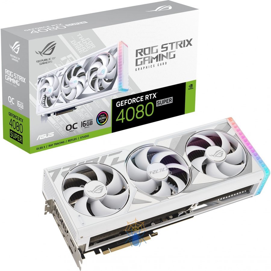 Видеокарта Asus PCI-E 4.0 ROG-STRIX-RTX4080S-O16G-WHITE NVIDIA GeForce RTX 4080 Super 16Gb 256bit GDDR6X 2640/23000 HDMIx2 DPx3 HDCP Ret фото 13