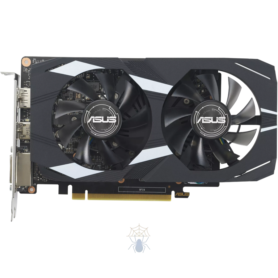 Видеокарта Asus PCI-E DUAL-GTX1650-O4GD6-P-EVO NVIDIA GeForce GTX 1650 4Gb 128bit GDDR6 1755/12000 DVIx1 HDMIx1 DPx1 HDCP Ret фото 2