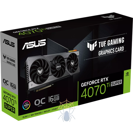 Видеокарта Asus PCI-E 4.0 TUF-RTX4070TIS-O16G-GAMING NVIDIA GeForce RTX 4070TI Super 16Gb 256bit GDDR6X 2640/21000 HDMIx2 DPx3 HDCP Ret фото 13