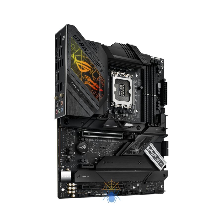 Материнская плата ASUS ROG STRIX Z790-H GAMING WIFI,  LGA1700, Z790, 4*DDR5, 4*SATA, 4*M.2, 6*USB 3.2, 2*USB 2.0, Type-C, 2*PCIx16, 1*PCIx1, DP+HDMI, ATX; 90MB1E10-M0EAY0 фото 2