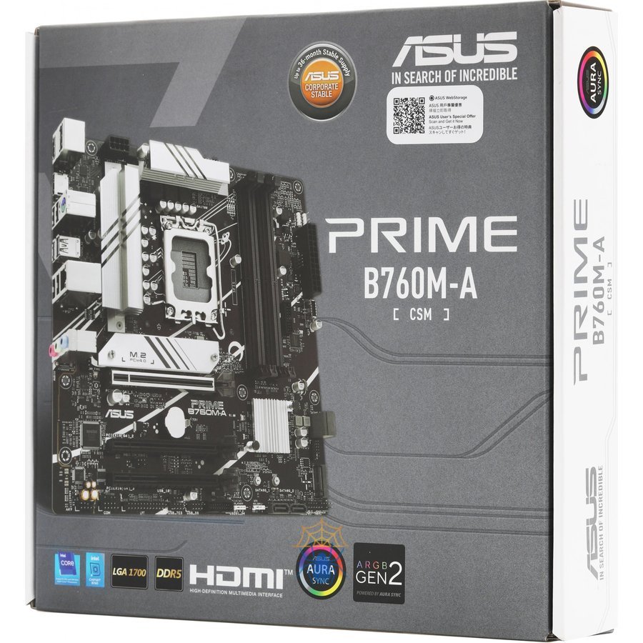 Материнская плата Asus PRIME B760M-A-CSM Soc-1700 Intel B760 4xDDR5 mATX AC`97 8ch(7.1) 2.5Gg RAID+HDMI+DP фото 16