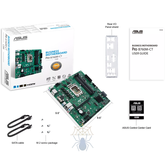 Материнская плата ASUS PRO B760M-CT-CSM, LGA1700, B760, 4*DDR5, 4*SATA, 2*M.2, 2*USB 3.2, 2*USB 2.0, 1*PCIx16, 2*PCIx1, DP+HDMI+VGA, mATX; 90MB1DY0-M0EAYC фото 5