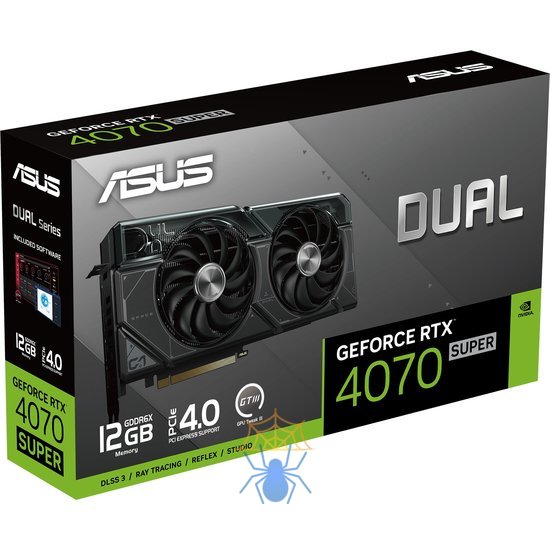 Видеокарта Asus PCI-E 4.0 DUAL-RTX4070S-12G NVIDIA GeForce RTX 4070 Super 12Gb 192bit GDDR6X 2475/21000 HDMIx1 DPx3 HDCP Ret фото 13