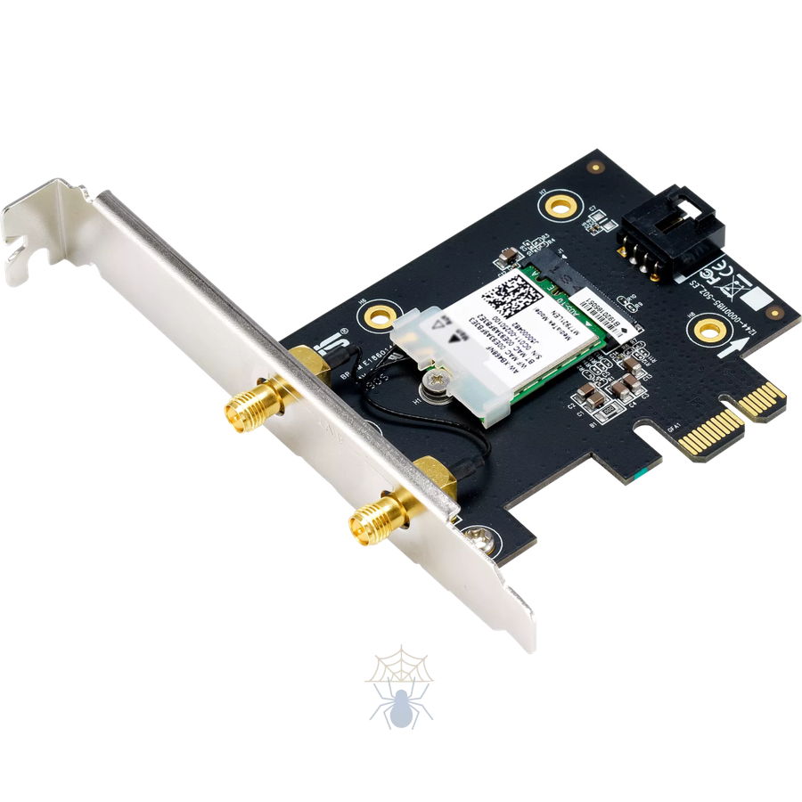 Сетевой адаптер Wi-Fi + Bluetooth Asus PCE-AXE5400 AXE5400 PCI Express x1 (ант.внеш.съем) 2ант. фото 3