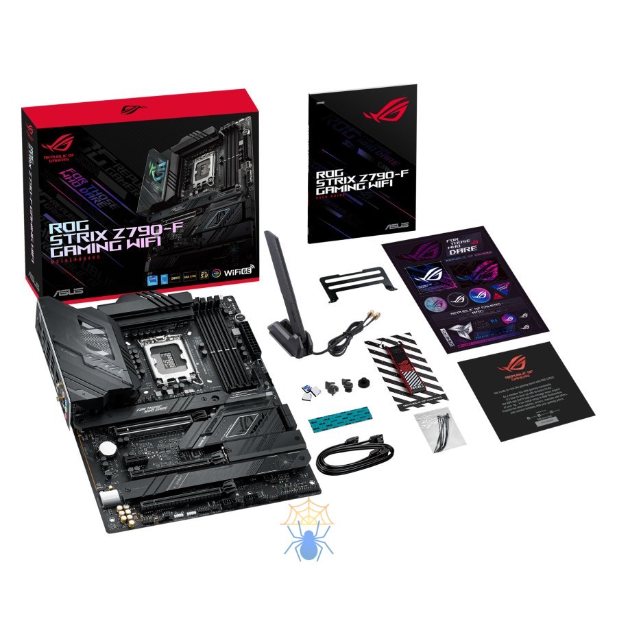 Материнская плата ASUS ROG STRIX Z790-F GAMING WIFI, LGA1700, Z790, 4*DDR5, 4*SATA, 4*M.2, 6*USB 3.2, 4*USB 2.0, Type-C, 3*PCIx16, 1*PCIx1, DP+HDMI, ATX; 90MB1CP0-M0EAY0 фото 6