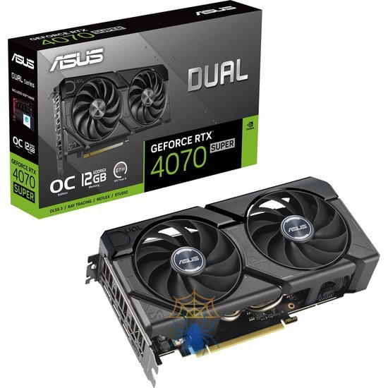 Видеокарта Asus PCI-E 4.0 DUAL-RTX4070S-O12G-EVO NVIDIA GeForce RTX 4070 Super 12Gb 192bit GDDR6X 2520/21000 HDMIx1 DPx3 HDCP Ret фото 13