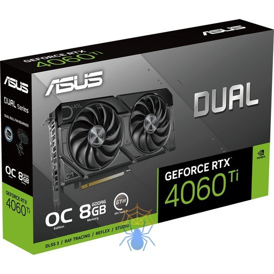 Видеокарта Asus PCI-E 4.0 DUAL-RTX4060TI-O8G-EVO NVIDIA GeForce RTX 4060TI 8Gb 128bit GDDR6 2565/18000 HDMIx1 DPx3 HDCP Ret фото 13