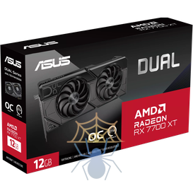 Видеокарта Asus PCI-E 4.0 DUAL-RX7700XT-O12G AMD Radeon RX 7700XT 12Gb 192bit GDDR6 2226/18000 HDMIx1 DPx3 HDCP Ret фото 11