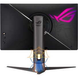 Монитор Asus 27" ROG Swift PG27UQR черный IPS LED 16:9 HDMI полуматовая HAS Piv 600cd 178гр/178гр 3840x2160 120Hz DP WQ USB 7.4кг фото 4