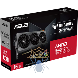 Видеокарта Asus PCI-E 4.0 TUF-RX7800XT-O16G-GAMING AMD Radeon RX 7800XT 16Gb 256bit GDDR6 2254/19500 HDMIx1 DPx3 HDCP Ret фото 13