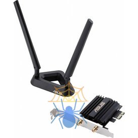 Сетевой адаптер WiFi + Bluetooth Asus PCE-AX58BT AX3000 PCI Express (ант.внеш.съем) 2ант. фото