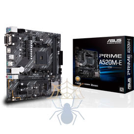 Материнская плата Asus PRIME A520M-E/CSM Soc-AM4 AMD A520 2xDDR4 mATX AC`97 8ch(7.1) GbLAN RAID+VGA+DVI+HDMI фото 6