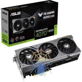 Видеокарта Asus PCI-E 4.0 TUF-RTX4070TIS-16G-GAMING NVIDIA GeForce RTX 4070TI Super 16Gb 256bit GDDR6X 2610/21000 HDMIx2 DPx3 HDCP Ret фото 15