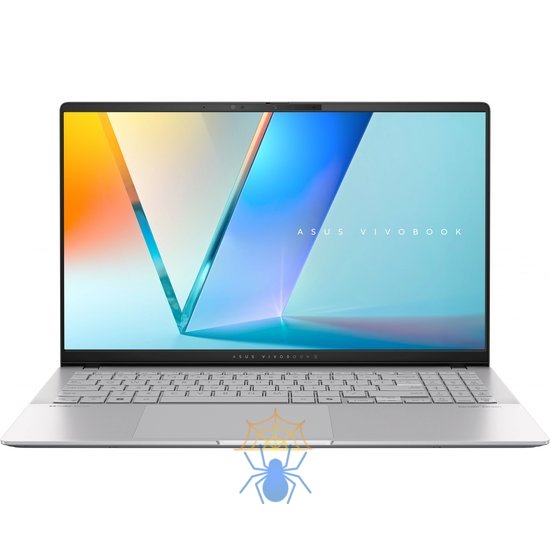 Ноутбук Asus Vivobook S 15 OLED S5507QA-MA052W Snapdragon X Elite X1E 78 100 32Gb SSD1Tb Qualcomm Adreno 15.6" OLED 3K (2880x1620) Windows 11 Home silver WiFi BT Cam (90NB14Q2-M00630) фото