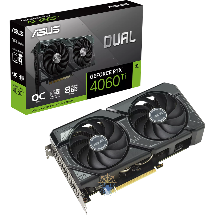 Видеокарта Asus PCI-E 4.0 DUAL-RTX4060TI-O8G-SSD NVIDIA GeForce RTX 4060TI 8Gb 128bit GDDR6 2565/18000 HDMIx1 DPx3 HDCP Ret фото 13