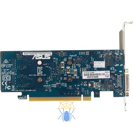 Видеокарта Asus PCI-E GT1030-SL-2G-BRK nVidia GeForce GT 1030 2048Mb 64bit GDDR3 1228/6008 DVIx1/HDMIx1/HDCP Ret low profile фото 4