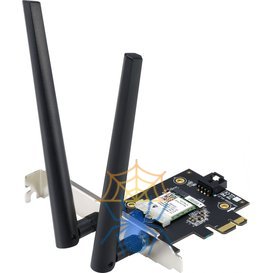 Сетевой адаптер Wi-Fi + Bluetooth Asus PCE-AX1800 AX1800 PCI Express (ант.внеш.съем) 2ант. фото