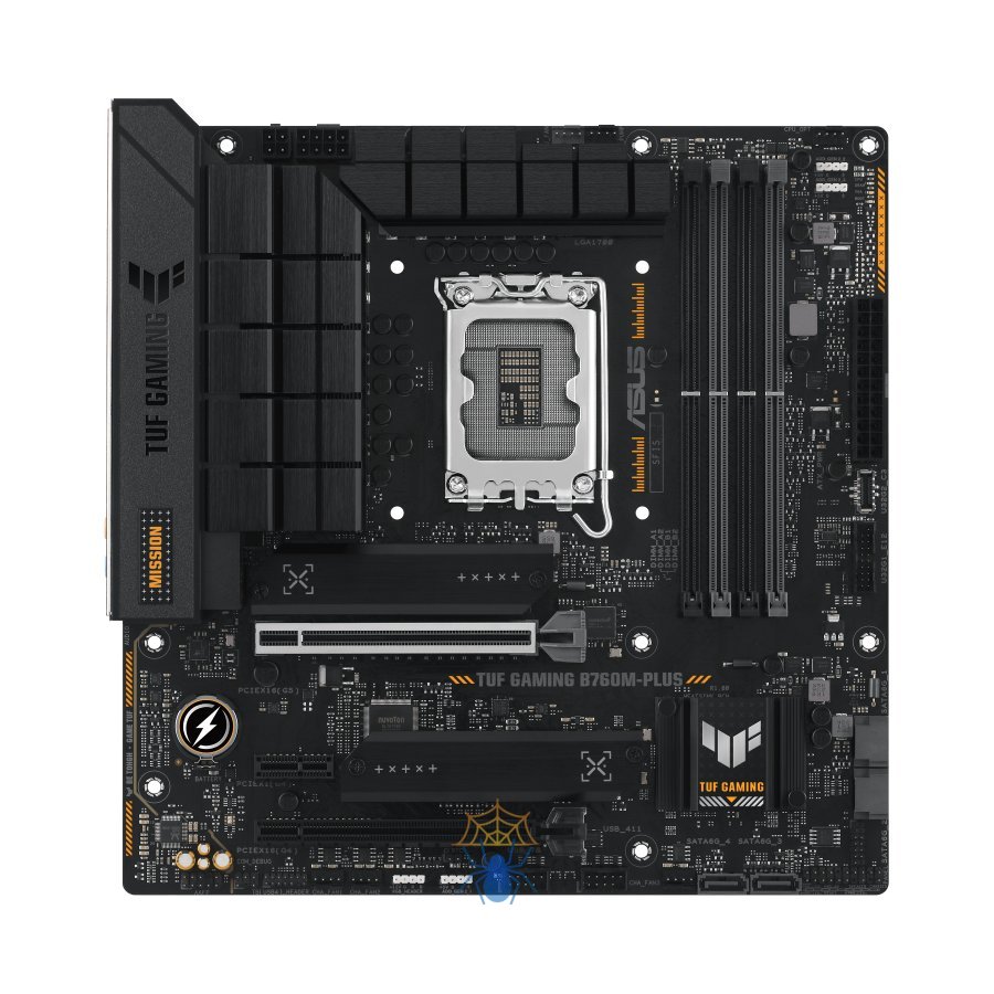 Материнская плата Asus TUF GAMING B760M-PLUS Soc-1700 Intel B760 4xDDR5 mATX AC`97 8ch(7.1) 2.5Gg RAID+HDMI+DP фото